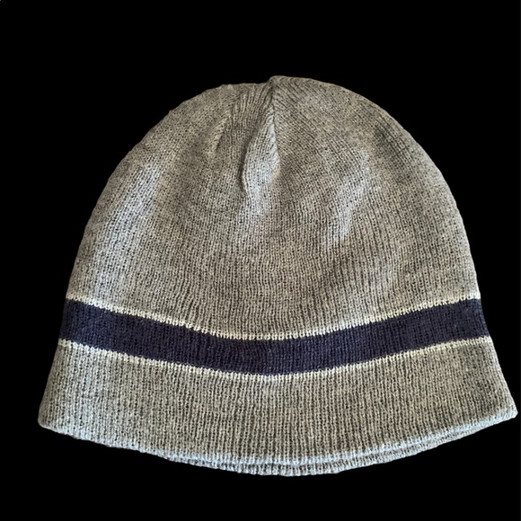 2- New Winter Beanie Hats fits 1 Sz Gray Blue - Picture 2 of 4